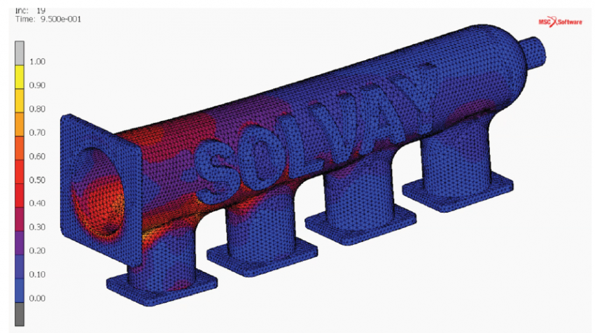 Ultimate Strength Prediction of a Plenum Under Pressure Produced by Selective Laser Sintering